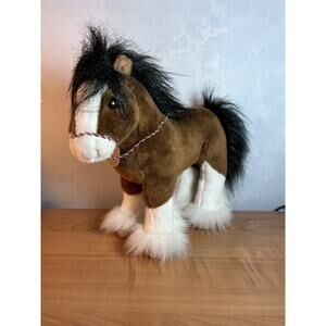 BREYER Plush Stuffed Clydesdale Horse Beautiful 11”